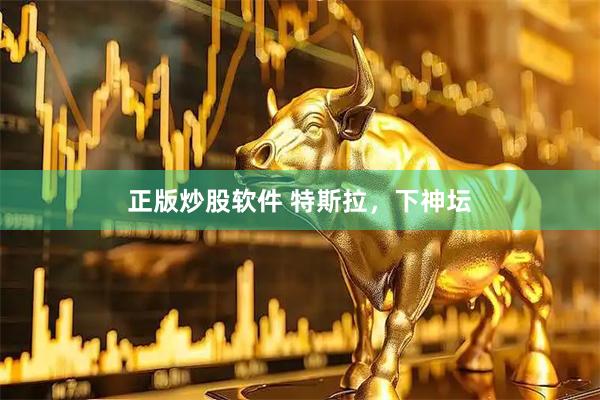 正版炒股软件 特斯拉，下神坛